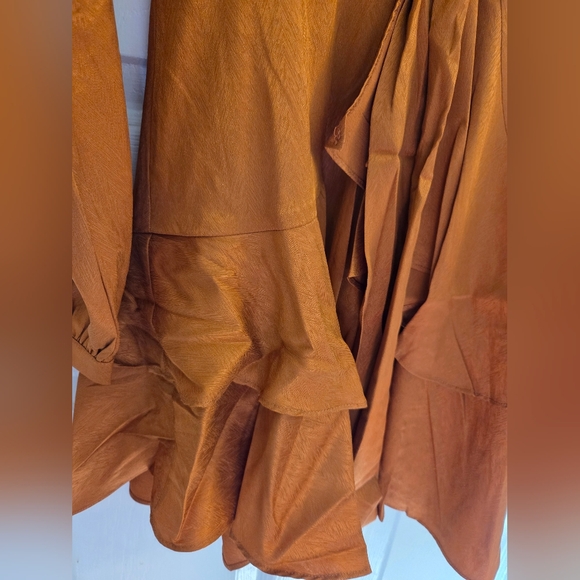 Storia V Neck Ruffle Dress - Picture 4 of 5